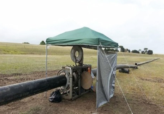 Poly welding of pipes <br>South Australia